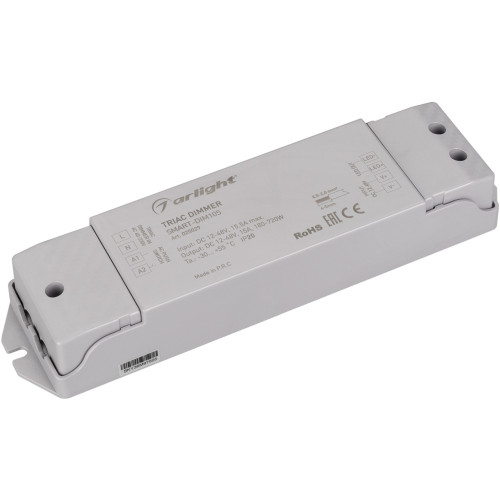 Диммер SMART-DIM105 (12-48V, 15A, TRIAC) (Arlight, IP20 Пластик, 5 лет) 025029
