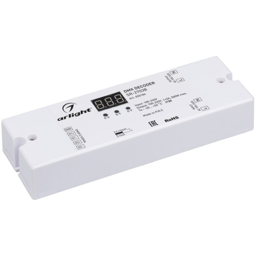 Декодер DMX SR-2703B (220V, 500W) (Arlight, IP20 Пластик, 3 года) 020184