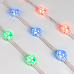 Модуль управляемый SOLEX-SPI-3535-3-12V RGB 120deg (D30x16mm, 0.75W, IP67) (Arlight, Пластик, 3 года) 029240