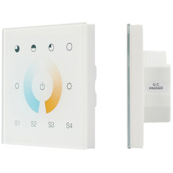 INTELLIGENT Сенсорная панель DALI-901-11-1G-4SC-MIX-DT8-IN White (BUS/230V) (IARL, IP20 Пластик, 3 года) 037196