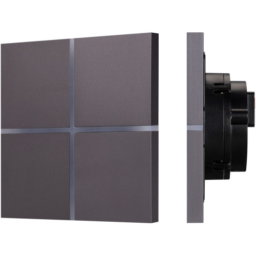 INTELLIGENT Сенсорная панель KNX-304-13-IN Grey (BUS, Frameless) (IARL, IP20 Металл, 2 года) 038309