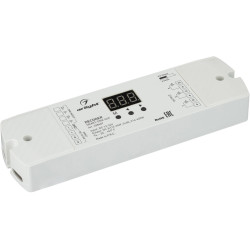 Декодер SMART-DMX-SUF (12-24V, 3x6A) (Arlight, IP20 Пластик, 5 лет) 028407