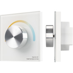 Панель SMART-P2-MIX-G-IN White (3V, Rotary, 2.4G) (Arlight, IP20 Пластик, 5 лет) 033754
