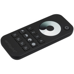 Пульт SMART-R24-DIM Black (4 зоны, 2.4G) (Arlight, IP20 Пластик, 5 лет) 023475