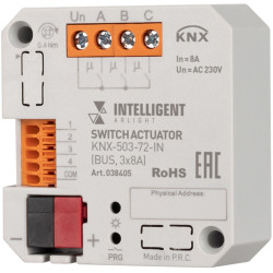 INTELLIGENT Релейный модуль KNX-503-72-IN (BUS, 3x8A) (IARL, IP20 Пластик, 3 года) 038405