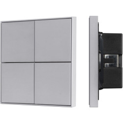 INTELLIGENT Кнопочная панель KNX-304-23-IN Silver (BUS, Frame) (IARL, IP20 Металл, 2 года) 039666