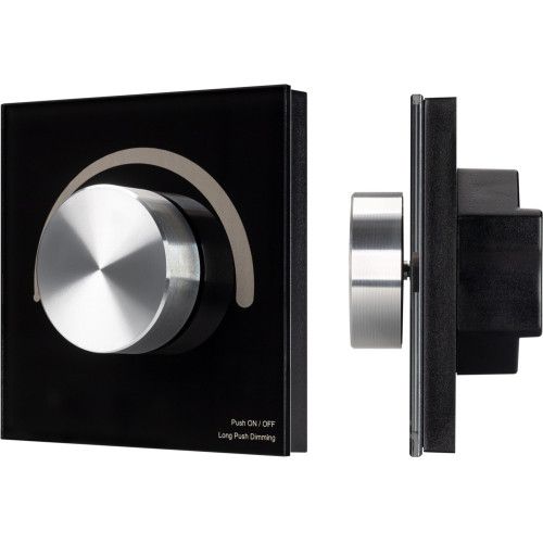 Панель Rotary SMART-P28-DIM Black (12-24V, 2.4G) (Arlight, IP20 Пластик, 5 лет) 027102