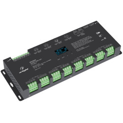 Декодер SMART-DMX-SUF (12-24V, 24x5A, XLR3, RJ45) (Arlight, IP20 Металл, 5 лет) 033769