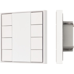 INTELLIGENT Кнопочная панель KNX-301-22-8-SH-IN White (BUS, Frame) (IARL, IP20 Пластик, 3 года) 037723