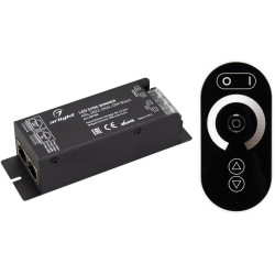 Диммер ARL-3022-OVAL-DIM Black (12-24V, 1x25A, ПДУ, RF) (Arlight, IP20 Металл, 2 года) 027150