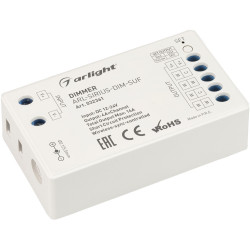 Диммер ARL-SIRIUS-DIM-SUF (12-24V, 4x4A, 2.4G) (Arlight, IP20 Пластик, 3 года) 032361