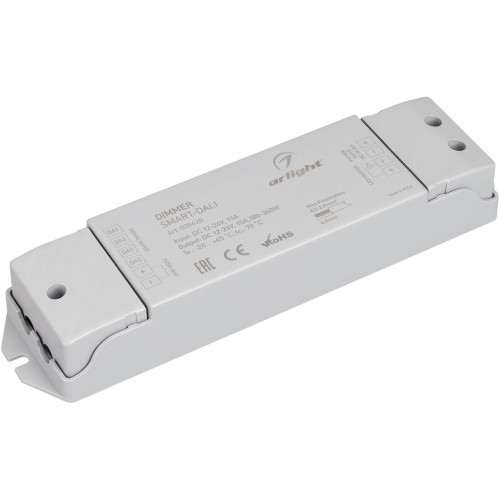Диммер SMART-DALI (12-24V, 1x15A) (Arlight, IP20 Пластик, 5 лет) 028420