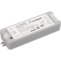 Диммер SMART-D3-DIM (12-24V, 8A, 2.4G) (Arlight, IP20 Пластик, 5 лет) 024184