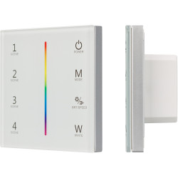 Панель Sens SMART-P22-RGBW White (12-24V, 4x3A, 2.4G) (Arlight, IP20 Пластик, 5 лет) 025168