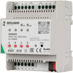 INTELLIGENT Диммер KNX-104-DIM-DIN (12-24V, 4x4A) (IARL, -) 025658