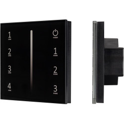Панель SMART-P34-DIM-IN Black (230V, 0-10V, Sens, 2.4G) (Arlight, IP20 Пластик, 5 лет) 028112