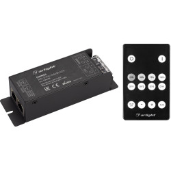 Диммер ARL-SYNC-DIM Black (12-24V, 1x25A, ПДУ 14кн, RF, RJ45) (Arlight, IP20 Металл, 3 года) 035135