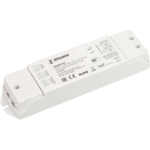 INTELLIGENT Конвертер SMART-0-10V-302-72-SH-DRI-PD-SUF (230V, 2x20mA, TUYA Wi-Fi, 2.4G) (IARL, IP20 Пластик, 5 лет) 038156