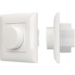 Панель SMART-P14-DIM-IN White (230V, 3A, 0-10V, Rotary, 2.4G) (Arlight, IP20 Пластик, 5 лет) 025037