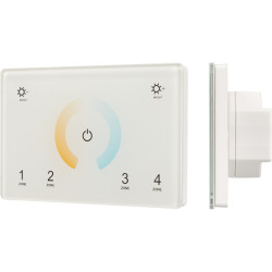 Панель Sens SMART-P81-MIX White (230V, 4 зоны, 2.4G) (Arlight, IP20 Пластик, 5 лет) 028400