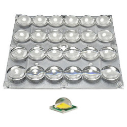 Блок линз 24B70-M120х120 (70°, 24x LED) (Turlens) 016077