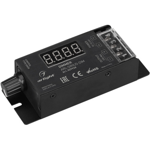 Диммер ARL-SIRIUS-DIM (12-24V, 1x25A, 2.4G) (Arlight, IP20 Металл, 3 года) 029928