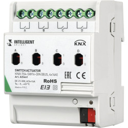 INTELLIGENT Релейный модуль KNX-704-SW16-DIN (BUS, 4x16A) (Arlight) 025661