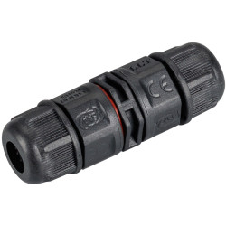 Коннектор прямой NEO-CON-I-2pin-BK (3-7mm, IP67) (Arlight, IP67 Пластик, 3 года) 024936