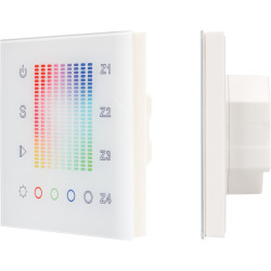 Панель Sens SR-2831AC-RF-IN White (220V,RGB,4зоны) (Arlight, IP20 Пластик, 3 года) 018202