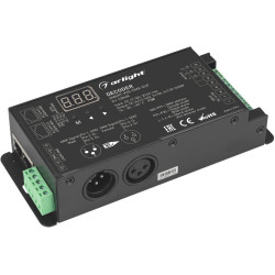 Декодер SMART-K35-DMX-SUF (12-36V, 3x10A, XLR3) (Arlight, Металл) 028408
