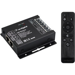 Диммер VT-S18-3x8A (12-24V, ПДУ Стик 12кн, RF) (Arlight, IP20 Металл, 3 года) 023323
