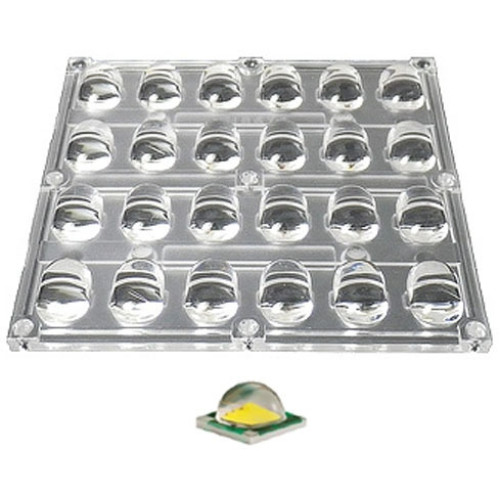 Блок линз 24BST-E (130x65°, 24x LED) (Turlens) 016076