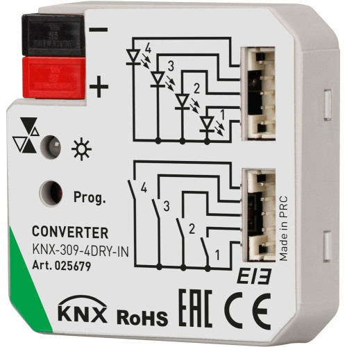 INTELLIGENT Конвертер KNX-309-4DRY-IN (BUS) (IARL, Пластик) 025679