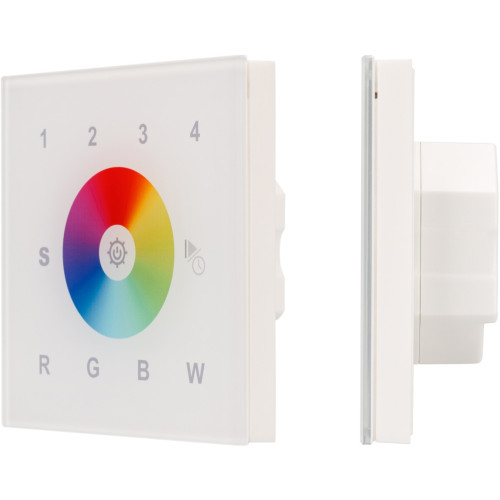 Панель Sens SR-2820AC-RF-IN White (220V,RGBW,4зоны (Arlight, IP20 Пластик, 3 года) 017857