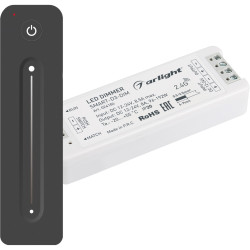 Диммер SMART-DIM-SET-LINE (12-24V, 1x8A, ПДУ 2.4G) (Arlight, IP20 Пластик, 5 лет) 034794
