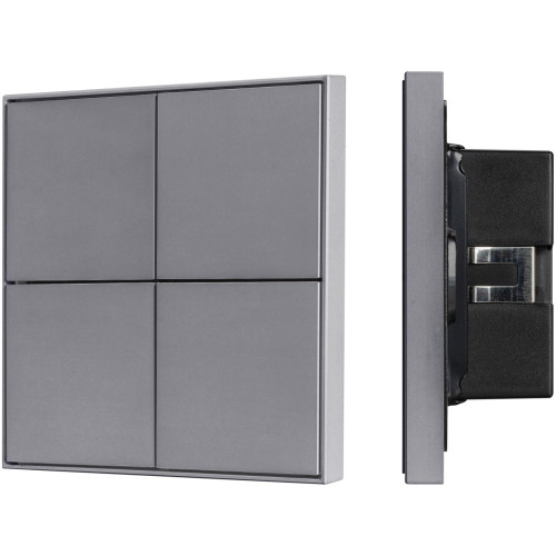 INTELLIGENT Кнопочная панель KNX-304-23-IN Grey (BUS, Frame) (IARL, IP20 Металл, 2 года) 038402
