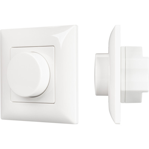 Панель SMART-P14-DIM-P-IN White (230V, 1.5A, 0/1-10V, Rotary, 2.4G) (Arlight, IP20 Пластик, 5 лет) 033010