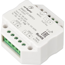 Контроллер-выключатель SMART-S2-SWITCH (230V, 1.5A, 2.4G) (Arlight, IP20 Пластик, 5 лет) 025039