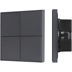 INTELLIGENT Кнопочная панель KNX-304-23-IN Black (BUS, Frame) (IARL, IP20 Металл, 2 года) 039667