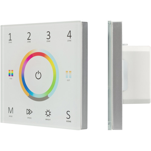 Панель Sens SMART-P67-MULTI White (230V, 4 зоны, 2.4G) (Arlight, IP20 Пластик, 5 лет) 028321