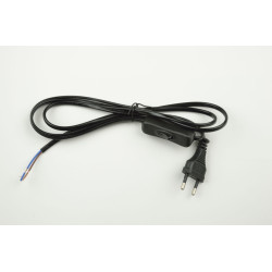 Сетевой шнур с вилкой и выключателем. 2А. 500Вт. 1.7м. UCX-C11/02A-170 BLACK