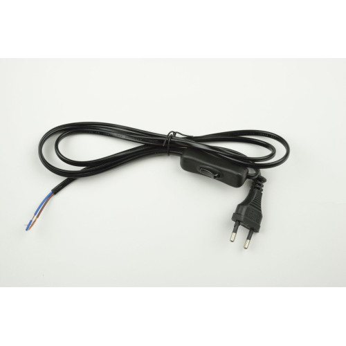 Сетевой шнур с вилкой и выключателем. 2А. 500Вт. 1.7м. UCX-C11/02A-170 BLACK
