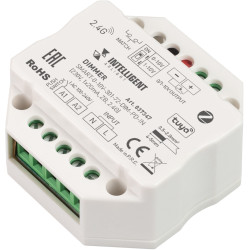 INTELLIGENT Диммер SMART-0-10V-301-72-DIM-PD-IN (230V, 1x20mA, ZB, 2.4G) (IARL, IP20 Пластик, 5 лет) 037347