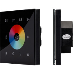 Панель Sens SR-2820B-AC-RF-IN Black (220V,RGBW,1 зона) (Arlight, IP20 Пластик, 3 года) 021037
