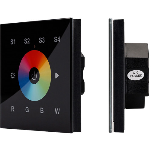 Панель Sens SR-2820B-AC-RF-IN Black (220V,RGBW,1 зона) (Arlight, IP20 Пластик, 3 года) 021037