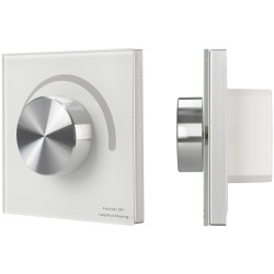 Панель SMART-P37-DIM-IN White (230V, 1.2A, TRIAC, Rotary, 2.4G) (Arlight, IP20 Пластик, 5 лет) 027115