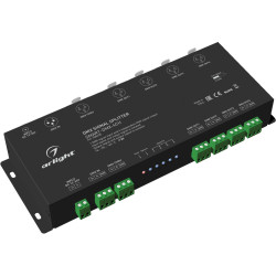 DMX-сплиттер SMART-DMX-4CH (12-36V, XLR3) (Arlight, IP20 Металл, 5 лет) 028435
