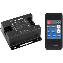 Диммер LN-RF11B-DIM (12-24V, 3x6A, ПДУ Карта 11 кн) (Arlight, IP20 Металл, 1 год) 025109