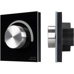 INTELLIGENT Роторная панель SMART-1-10V-301-31-DIM-IN Black (24-48V, 2.4G) (IARL, IP20 Пластик, 5 лет) 036243