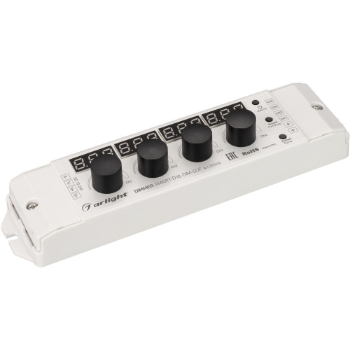 Диммер SMART-D18-DIM-SUF (12-24V, 4x4A, 2.4G) (Arlight, IP20 Пластик, 5 лет) 031612